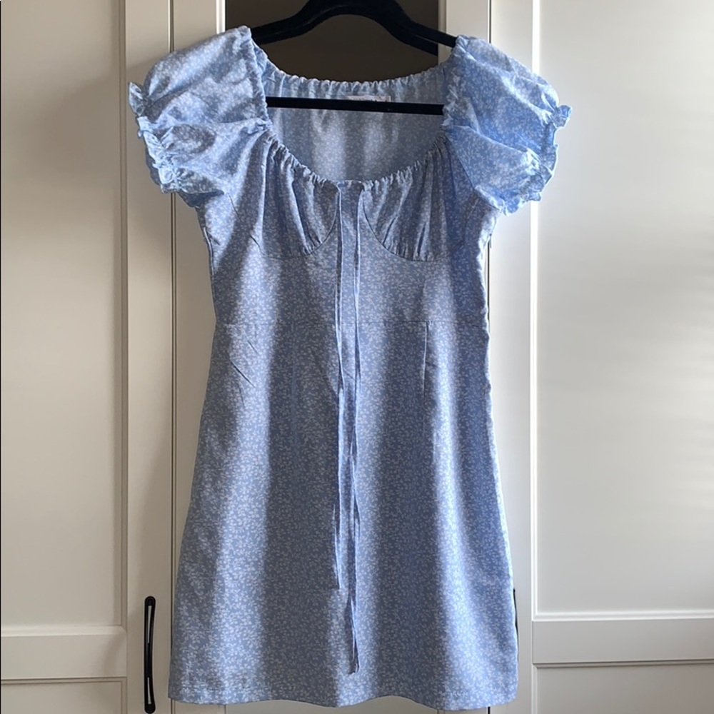 Verge Girl Tie Front Mini Dress